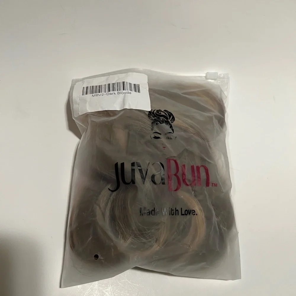 NEW JuvaBun Fake False Hair Bun Dark Blande